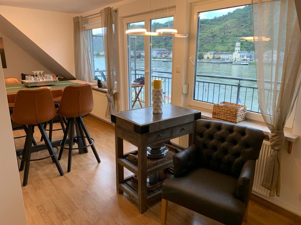 Ferienwohnung drei Burgen Blick Sankt Goar Exterior foto