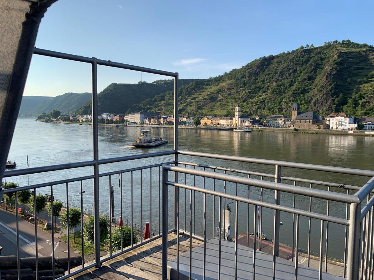 Ferienwohnung drei Burgen Blick Sankt Goar Exterior foto