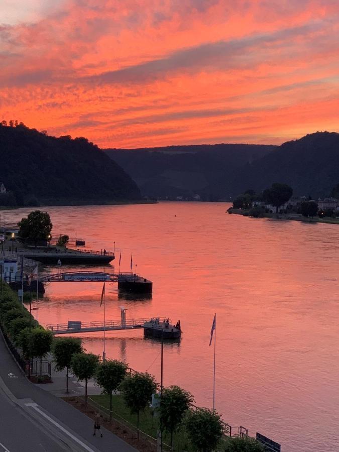 Ferienwohnung drei Burgen Blick Sankt Goar Exterior foto